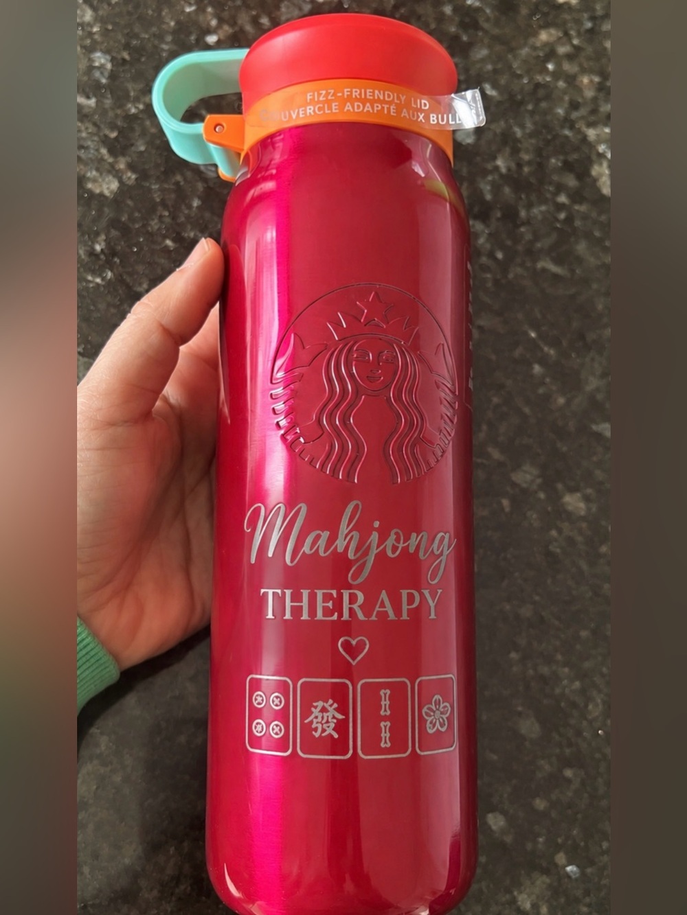 Mahjong Therapy Starbucks 20oz steel